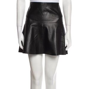 Vince lamb leather skirt